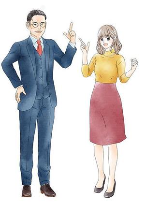 ホンダ ルルル (astrrraea)さんのラジオドラマの男性・女性のキャラクターデザイン制作への提案