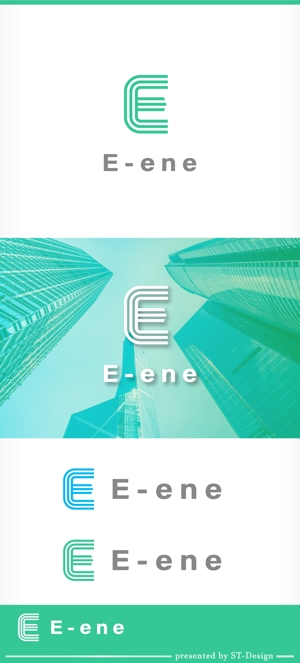 ST-Design (ST-Design)さんの再生可能エネルギー(太陽光・水力・風力発電)の建設コンサル会社【E-ene（株）】のロゴへの提案