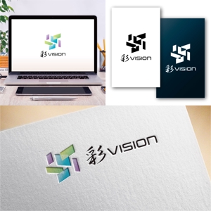 Hi-Design (hirokips)さんの高精細ディスプレイ「彩Vision」のロゴへの提案
