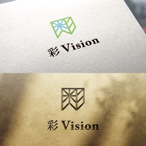 358eiki (tanaka_358_eiki)さんの高精細ディスプレイ「彩Vision」のロゴへの提案