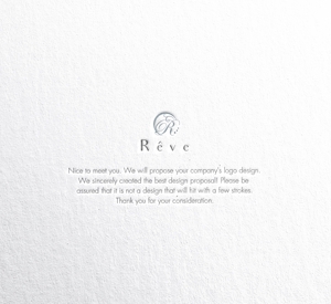RYUNOHIGE (yamamoto19761029)さんのブランドロゴ「Rêve」の作成への提案