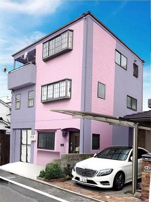 デザインオフイスkoike (syayuujinn)さんの中古3階建て外観デザイン依頼への提案