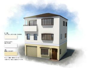 kozin (kozin)さんの中古3階建て外観デザイン依頼への提案