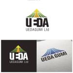 Visualogue Design (Visualogue_Design)さんの土木建設業　株式会社上田組「UEDAGUMI」のロゴへの提案