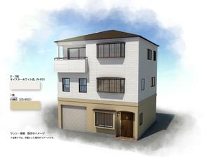 kozin (kozin)さんの中古3階建て外観デザイン依頼への提案