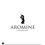cham (chamda)さんのイヤリングのブランド「AROMINE」のロゴへの提案