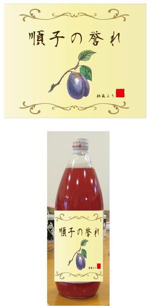 さんのジュースのラベルデザインへの提案