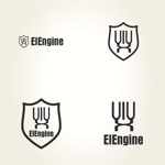 Akiko (Coclico1967)さんのUIUX専門会社「ElEngine」のロゴ制作への提案
