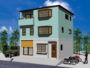 AMAZON (amazon)さんの中古3階建て外観デザイン依頼への提案