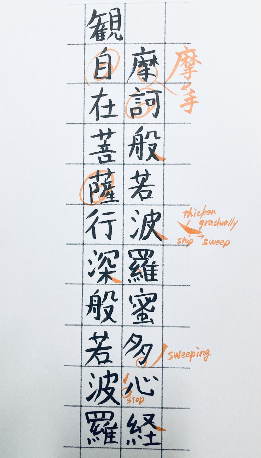 書道とペン字添削