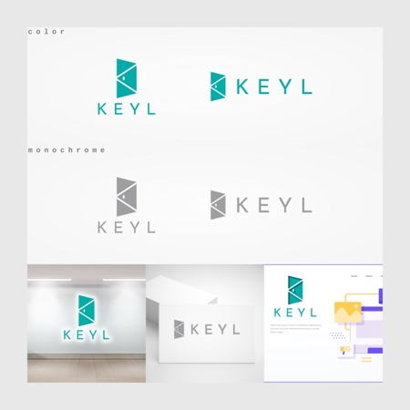 Yolozu (Yolozu)さんの新設した【KEYL株式会社】のロゴ制作（商標登録予定なし）への提案