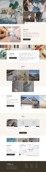 kiyomit (kiyomit)さんの塗装・内装業者のHPのTOPデザイン制作｜落ち着いた印象のデザイン希望♪への提案