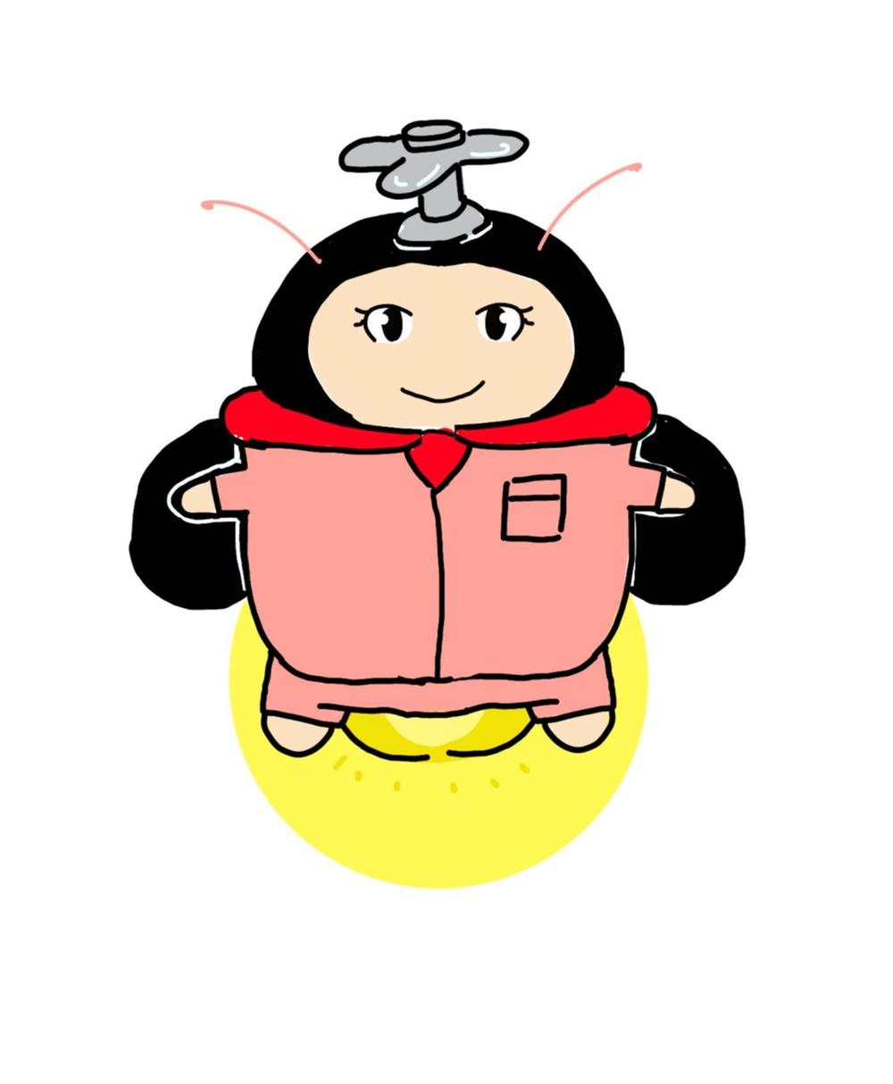 新潟県下水道公社の「ホタル」のキャラクターデザイン（リメイク）
