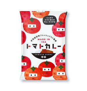 MH (MHMH)さんの自社オリジナルトマトカレーのパッケージデザインへの提案