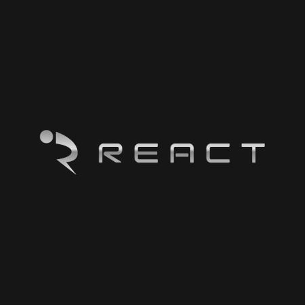 「REACT」のロゴ作成