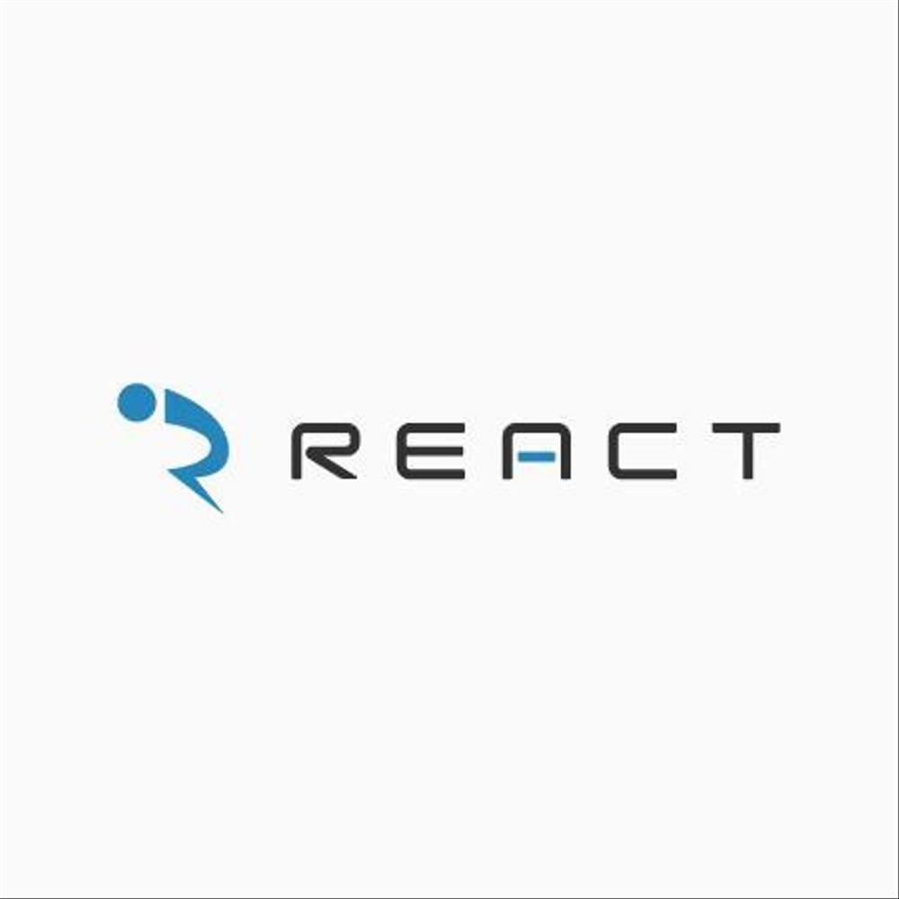 「REACT」のロゴ作成