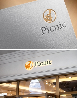 清水　貴史 (smirk777)さんのカフェ「Picnic」のロゴへの提案