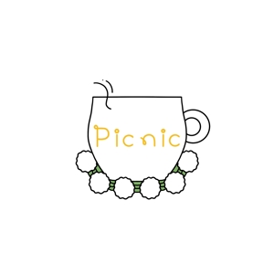 茉莉 (matsuri23)さんのカフェ「Picnic」のロゴへの提案