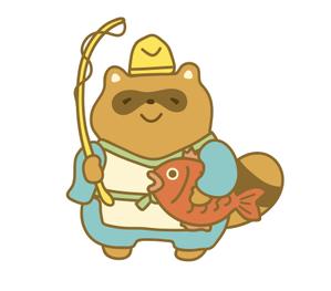 たかしま あやこ (ayako_takashima)さんの七福神の恵比寿様が狸のイラストへの提案