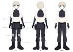ツバキ ()さんの新作ゲームの主人公キャラクターデザイン（カラーイラスト・女の子・ディストピア系SF）への提案