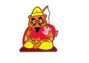 小田　一郎 (ichannel16)さんの七福神の恵比寿様が狸のイラストへの提案