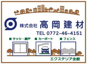 nako (nako_watashinohitujichan1)さんのサッシ・エクステリアの看板デザインへの提案