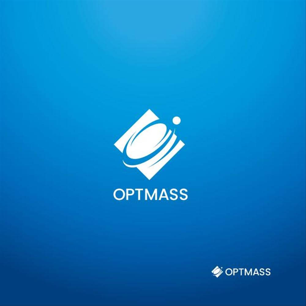 窓ガラスとして使用できる透明な太陽電池を開発する大学発技術ベンチャー　OPTMASS（株）のロゴ