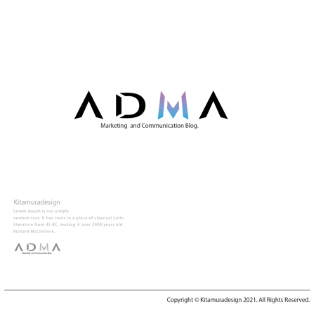 customxxx5656 (customxxx5656)さんのマーケティングブログ「ADMA」のロゴ制作依頼です。への提案