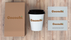 PULYM DESIGN (youzee)さんのワッフル、クレープ、タピオカ、バナナジュース、などをテイクアウトで提供する『Cocochi』のロゴへの提案