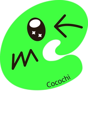 社会福祉法人 恵佼会 CADセンター (eko-kai)さんのワッフル、クレープ、タピオカ、バナナジュース、などをテイクアウトで提供する『Cocochi』のロゴへの提案
