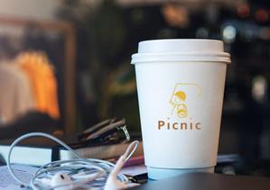 nnilca ()さんのカフェ「Picnic」のロゴへの提案