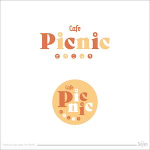 Seven7 (Seven7)さんのカフェ「Picnic」のロゴへの提案