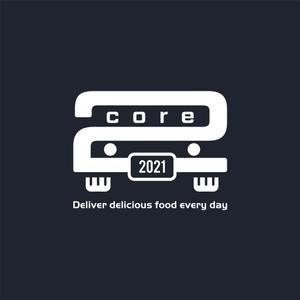 IROHA-designさんのキッチンカー(タコライスやホットサンドなどのジャンクフードを扱う)「core2」のロゴへの提案