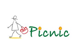 グラフィックデザイン「道」 (michiya_w)さんのカフェ「Picnic」のロゴへの提案