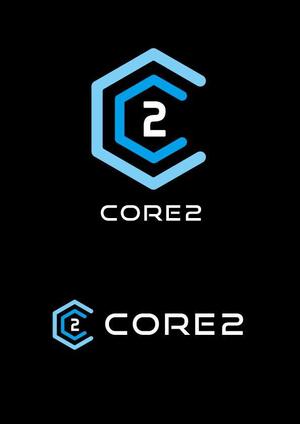 m_flag (matsuyama_hata)さんのキッチンカー(タコライスやホットサンドなどのジャンクフードを扱う)「core2」のロゴへの提案