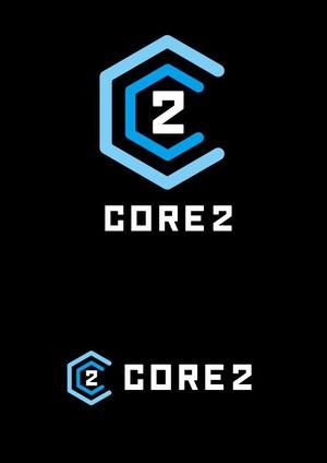 m_flag (matsuyama_hata)さんのキッチンカー(タコライスやホットサンドなどのジャンクフードを扱う)「core2」のロゴへの提案