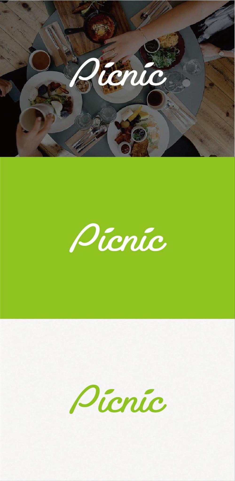 カフェ「Picnic」のロゴ