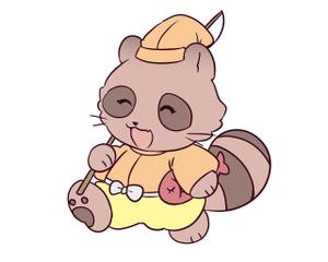 ALL DESIGN FACTORY  (all_2020)さんの七福神の恵比寿様が狸のイラストへの提案