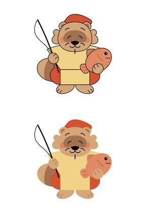 amii ()さんの七福神の恵比寿様が狸のイラストへの提案