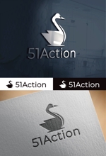 fs8156 (fs8156)さんの社名ロゴ「51Action」の行動指針を示すイラストロゴへの提案