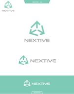 queuecat (queuecat)さんの会社名「NEXTIVE」の企業ロゴへの提案