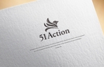 design vero (VERO)さんの社名ロゴ「51Action」の行動指針を示すイラストロゴへの提案