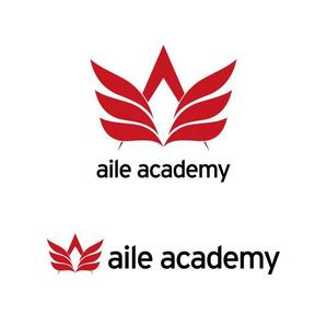 j-design (j-design)さんの日本語学校エールアカデミー（aile academy)のロゴへの提案