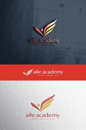 YOO GRAPH (fujiseyoo)さんの日本語学校エールアカデミー（aile academy)のロゴへの提案