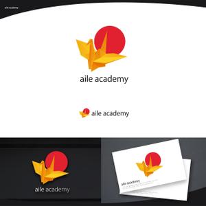 脇　康久 (ワキ ヤスヒサ) (batsdesign)さんの日本語学校エールアカデミー（aile academy)のロゴへの提案
