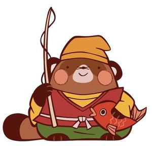 BlackPenguin (BlackPenguin)さんの七福神の恵比寿様が狸のイラストへの提案