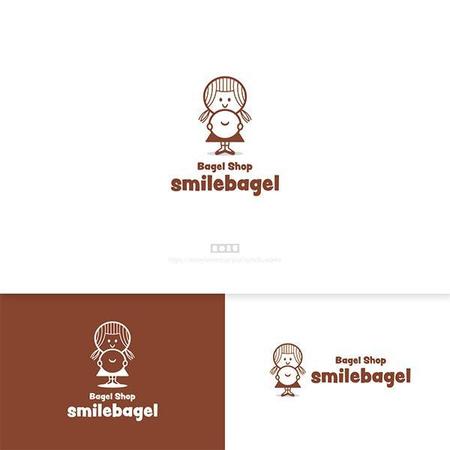  nobuworks (nobuworks)さんのベーグルショップ『smilebagel』のロゴへの提案