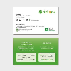 hautu (hautu)さんの株式会社Arinosの名刺への提案