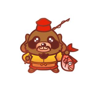 しみしみ (itimatu5label)さんの七福神の恵比寿様が狸のイラストへの提案