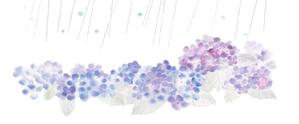 bun1さんの美しい自然　イラスト・または写真加工【雨に濡れる紫陽花】への提案